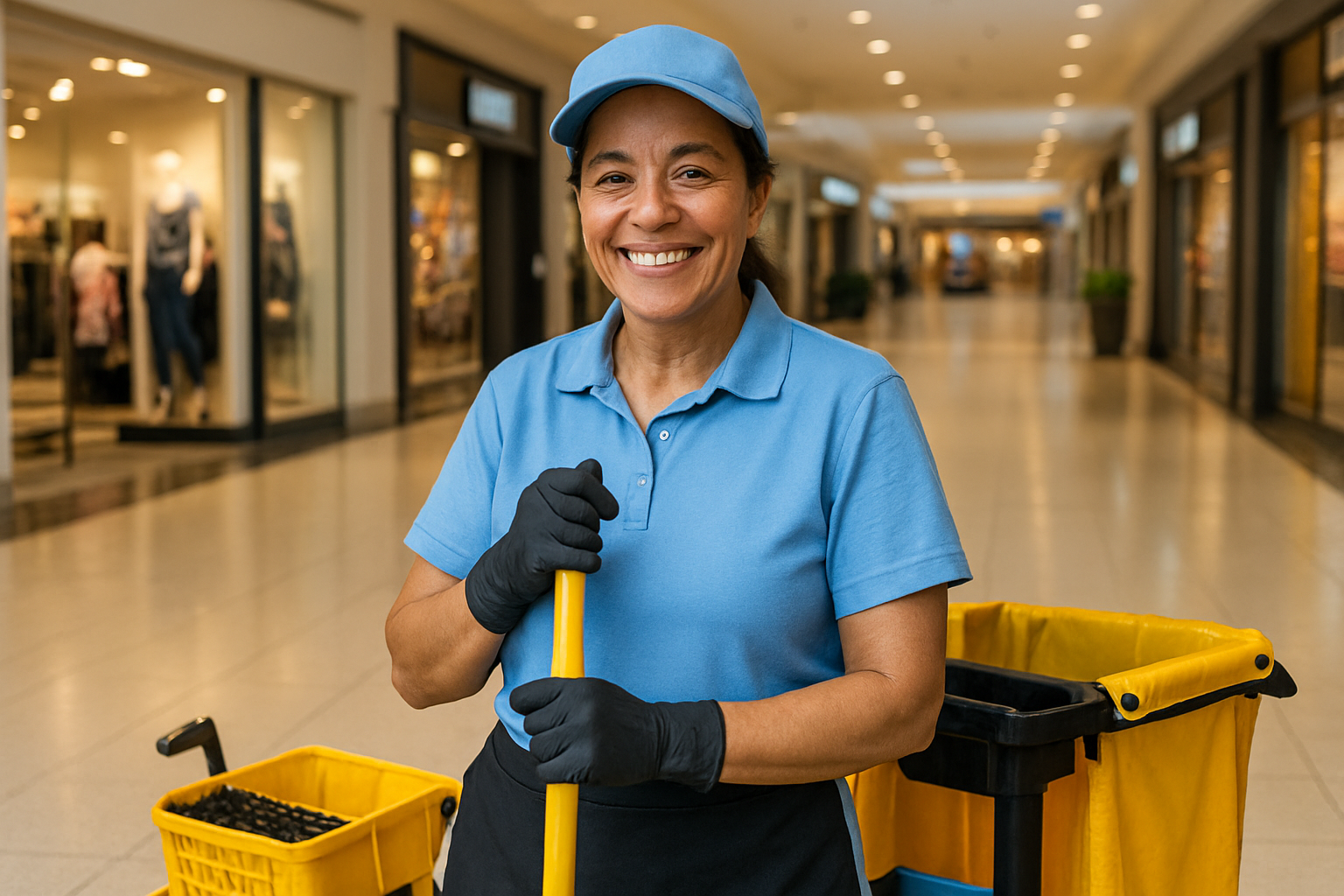 【キャンプフォスター】フードコート内の清掃員 Janitor at Foster Spot Food Court Overhead